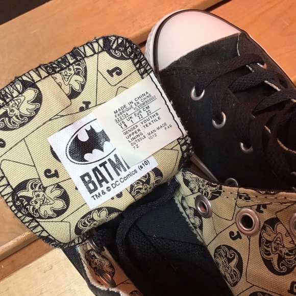 Converse x DC Comics Kids Low Top 'Jokers' - Picture 6 of 8